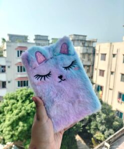 Plush Diary Fluffy Cute Lock Journal Notebook