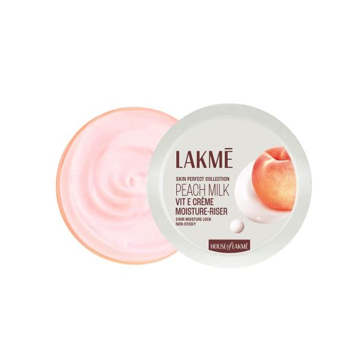 LAKMÉ Peach Milk Soft Crème Moisturizer for Face with Vitamin E for Soft Glowing Skin -24h Moisture