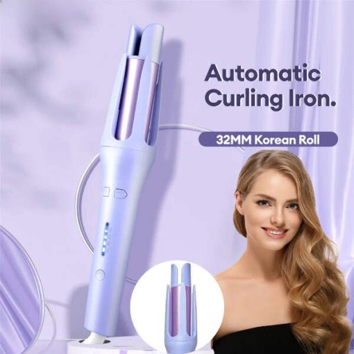 Automatic Hair Curler! 360° Rotate, Ceramic, Waves & Curls