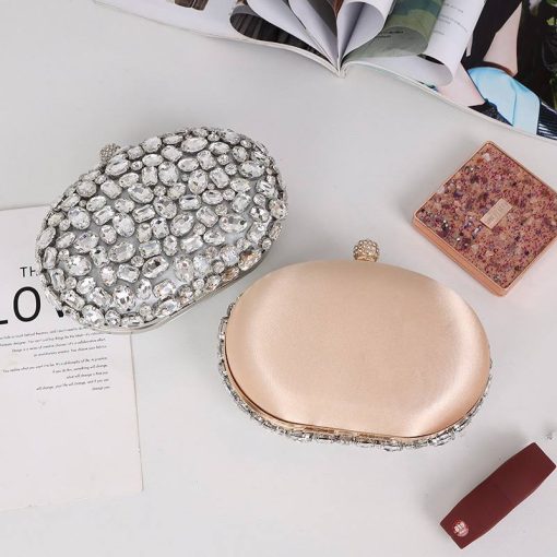Stone Clutch-Golden