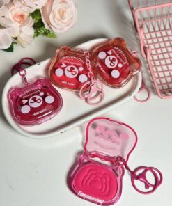 SevenCool Matte Soft Blush Cutest Bear-shaped Keychain