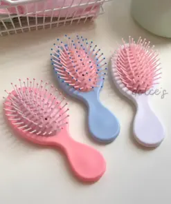 Mini Hair Detangler Brush Travel Size Cushioned Comb