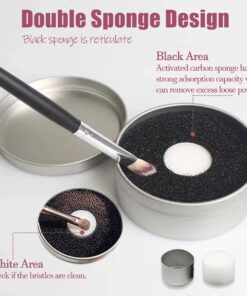 3 in 1 Portable Makeup Brush Cleaner Box Quick Cleaning Disposable