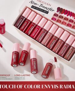 Meidian Non Transfer Lipstick Set - 10 Pcs Box